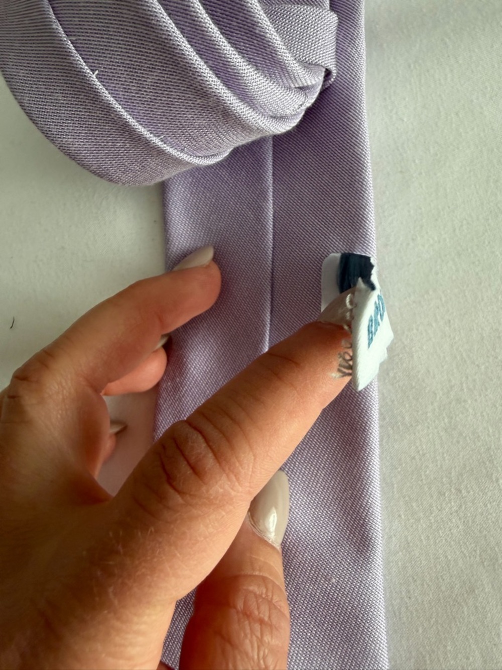 Birdy Grey "Simon" Matte Lavender Lilac Purple Groomsmen Modern Skinny Men's Tie - Picture 8 of 11